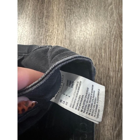 American Eagle Outfitters‎ Black Skinny Jeans Women Size 4 Short - Picture 4 of 5